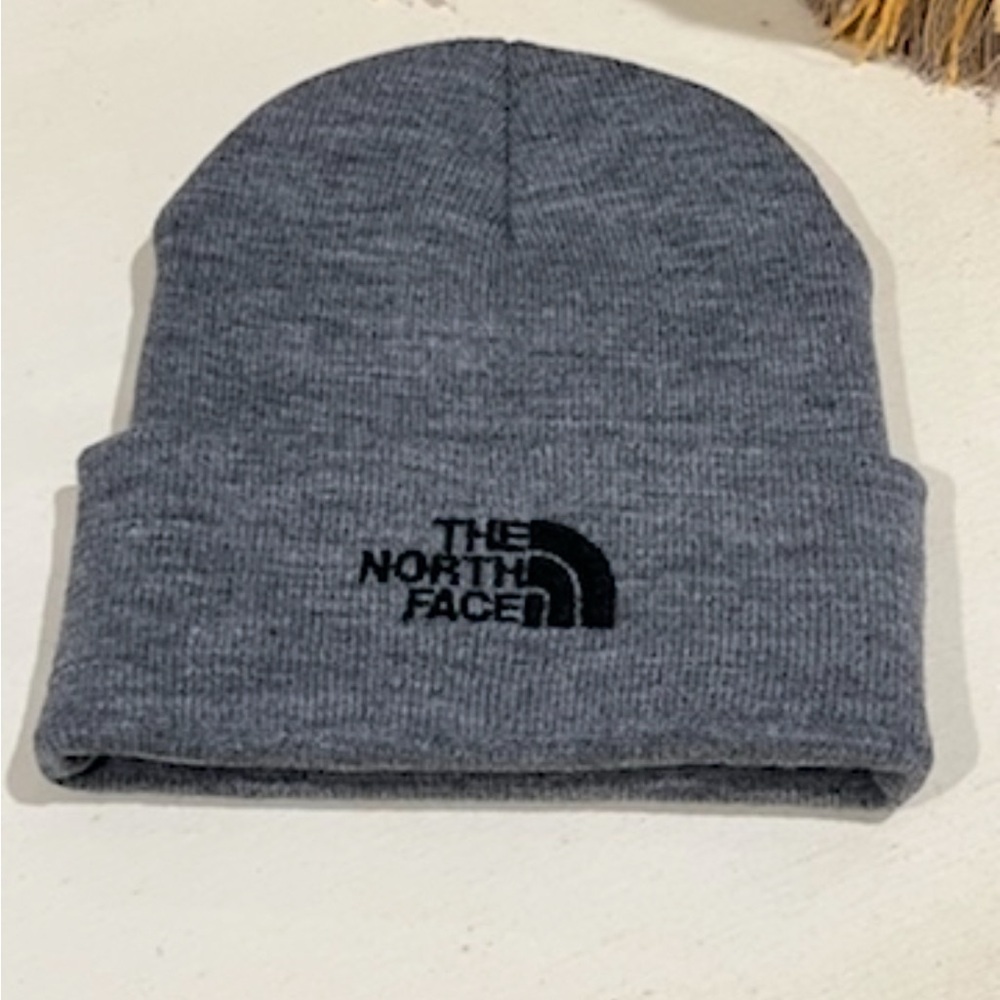 Mens Grey The North Face beanie